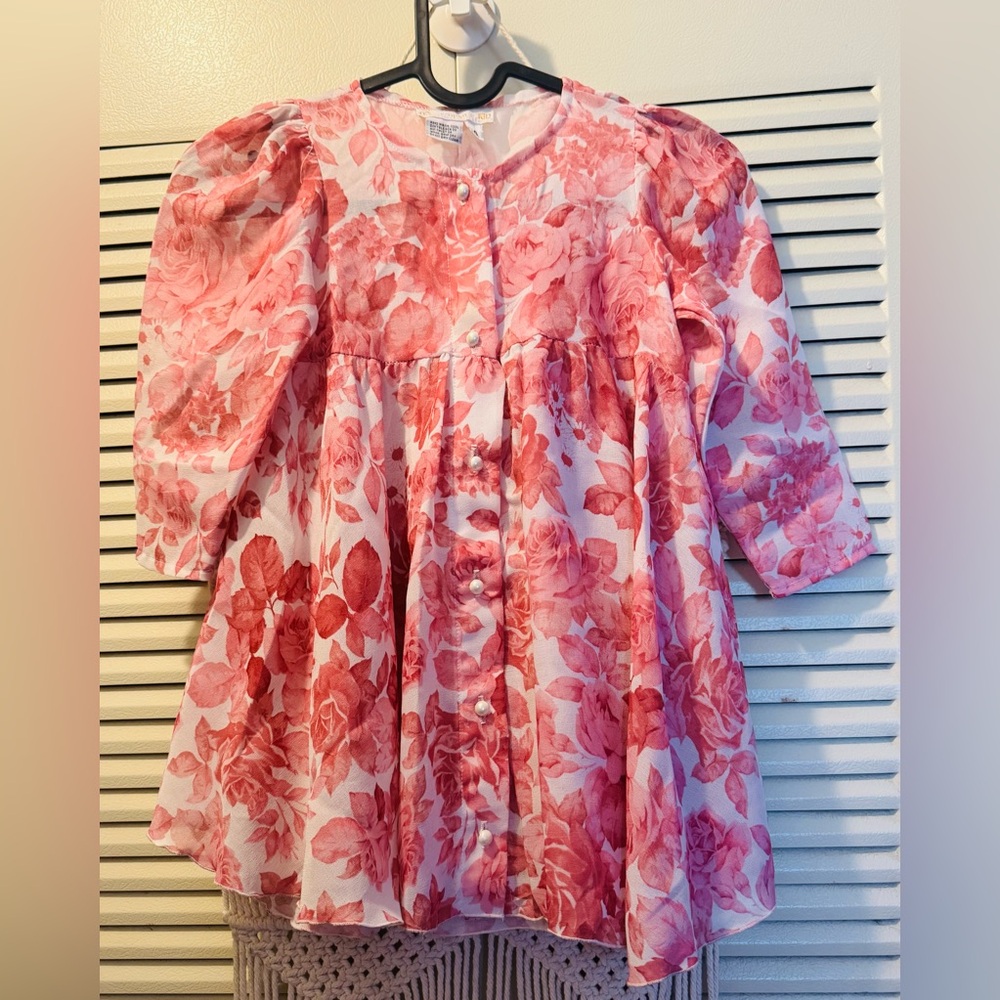 ONCE UPON A KID Girls Vintage Dliral Dress Sz 4 year old